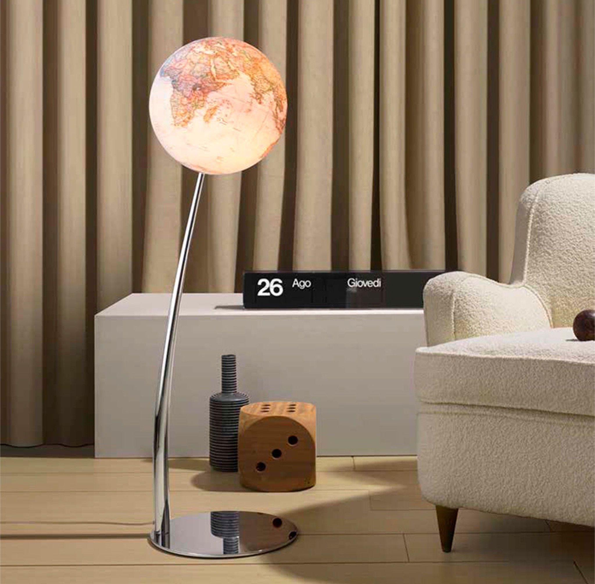 Esferas terrestres y Globos terráqueos de pie y decorativos