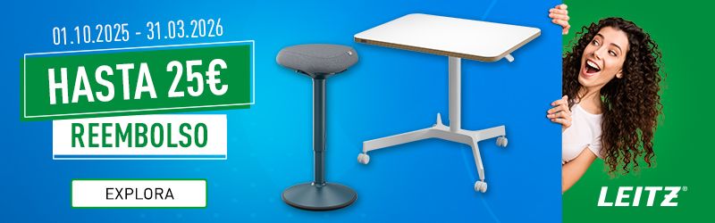 Pide tu reembolso directo al comprar una solución ergonómica Leitz