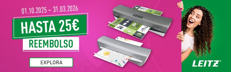Pide tu reembolso directo al comprar una plastificadora ILAM de Leitz