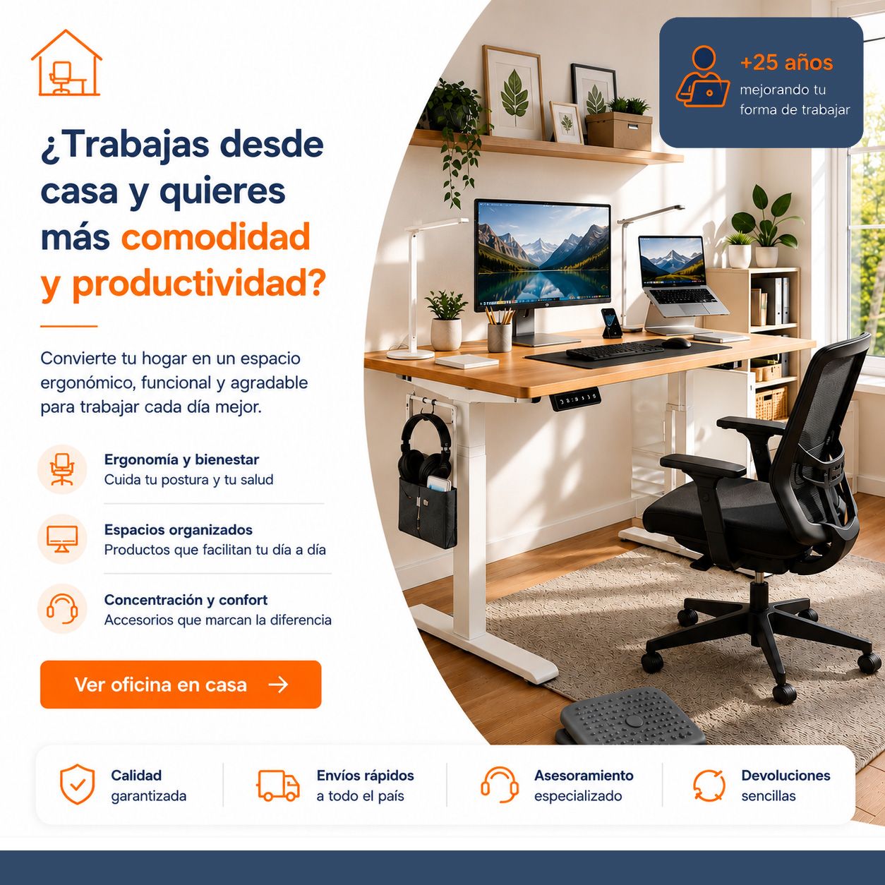 Todo lo que necesita tu oficina en casa lo tenemos
