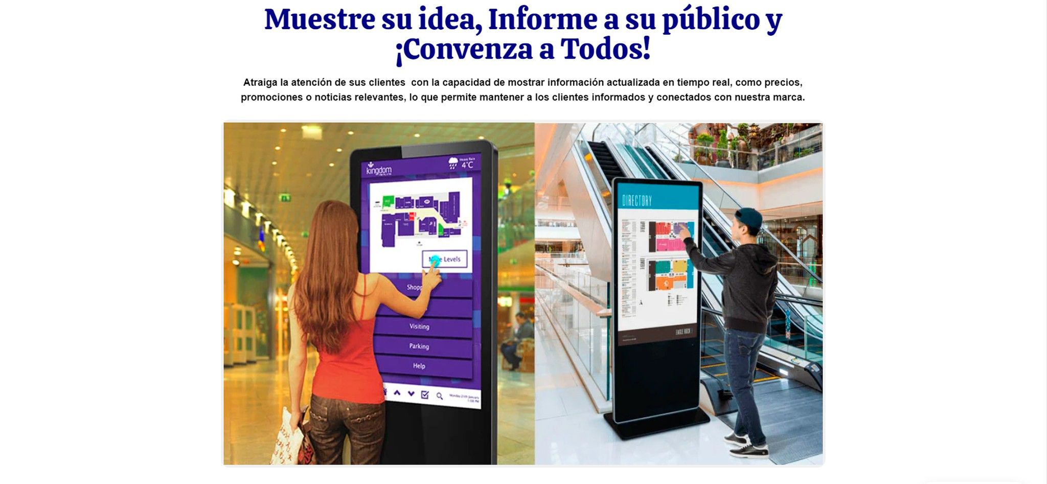 Pantallas LCD publicitarias  para atraer a tus clientes