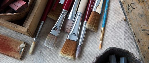 Tipos de pinceles para aprender a pintar
