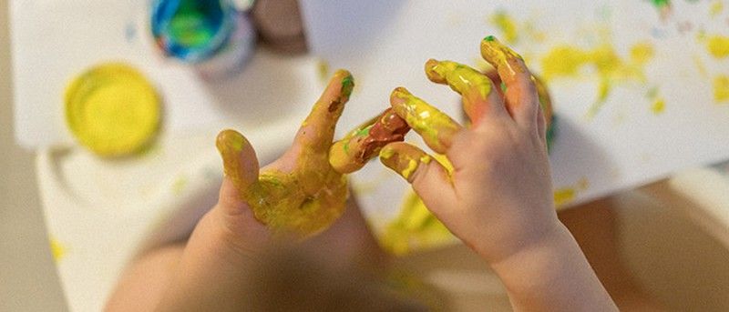 Beneficios de pintar con los dedos