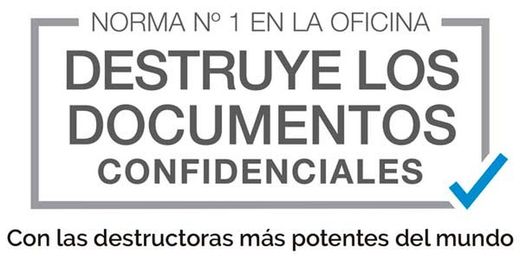 Destruye los documentos confidenciales