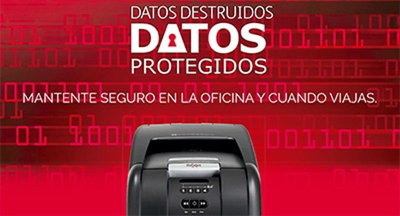 Presente seguro com seu triturador Rexel