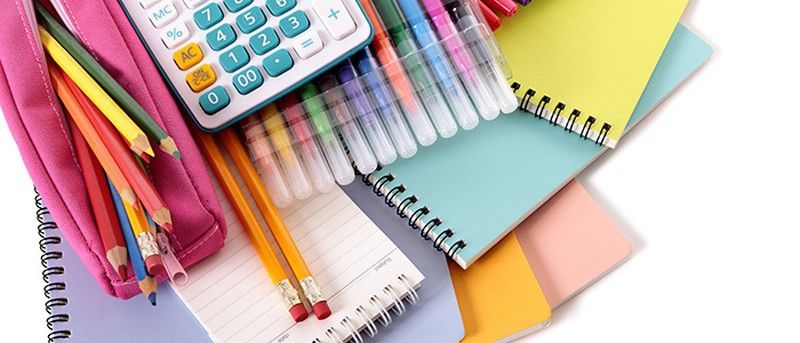 Material escolar básico para o ensino médio e ESO