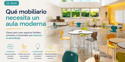 Qué mobiliario necesita un aula moderna