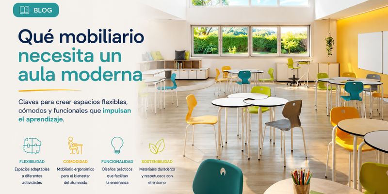 Qué mobiliario necesita un aula moderna