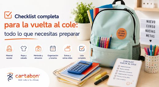 Checklist completa para la vuelta al cole: todo lo que necesitas preparar