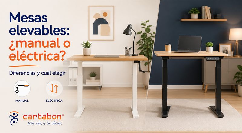 Mesas elevables eléctricas o manuales: diferencias y cuál elegir