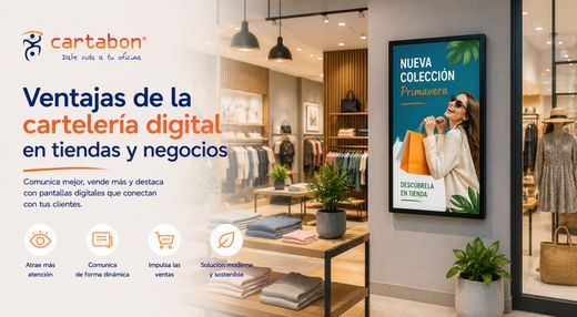 Ventajas de la cartelería digital en tiendas y negocios