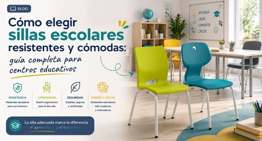 Cómo elegir sillas escolares resistentes y cómodas: guía completa para centros educativos