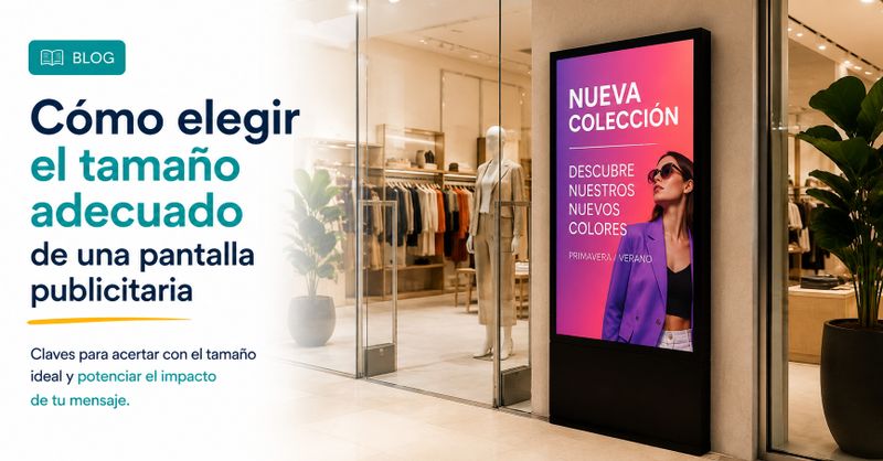 Cómo elegir el tamaño adecuado de una pantalla publicitaria