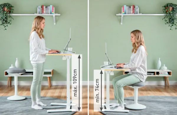 Mesas elevables para oficina y teletrabajo