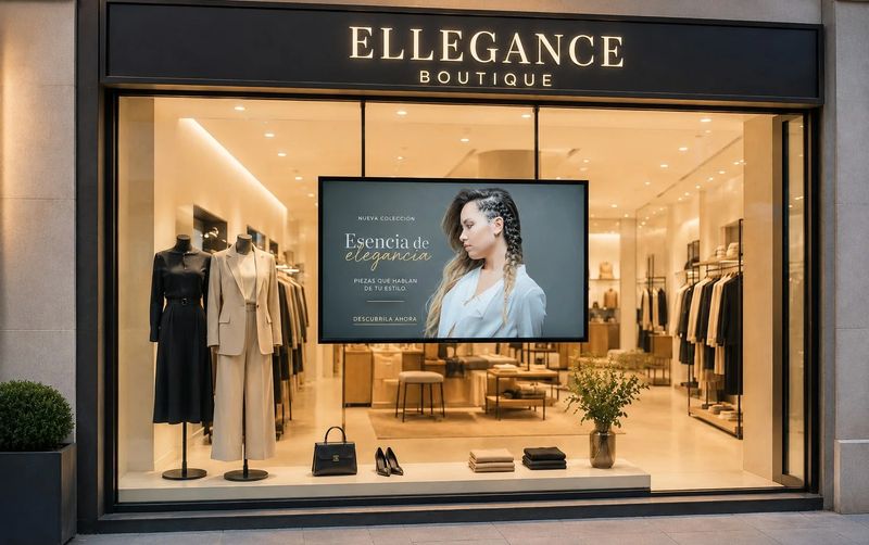 Cómo elegir una pantalla para un escaparate