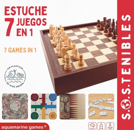 7 Juegos en 1. FSC 100%. Sostenible 100%