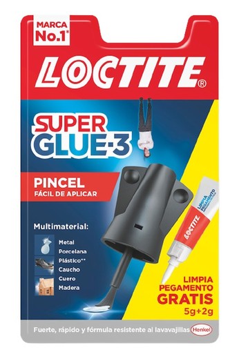 Adhesivo instantáneo Super Glue-3 Pincel + 2g Limpia pegamento