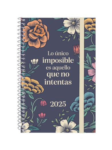 Agenda Design Col.E5 Semana vista horizontal 2025 Imposible+