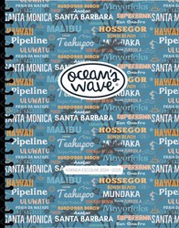 Agenda scolaire 24-25 Ocean's Wave A6 Couche de papier Malibu Day Page