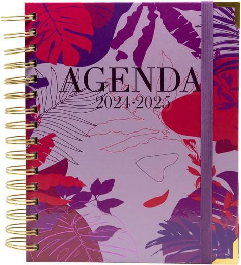 Agenda escolar Sweetcolor 2024-2025 Día Página Purple Savannah