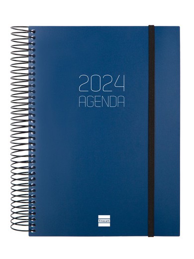 Agenda Espiral Opaque E X D A P Gina Azul Cartabon