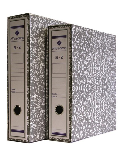 armário de arquivo a-z officeclass cinza marmorizado