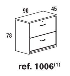 Armario de oficina cerrado 195x90x45 — Cartabon