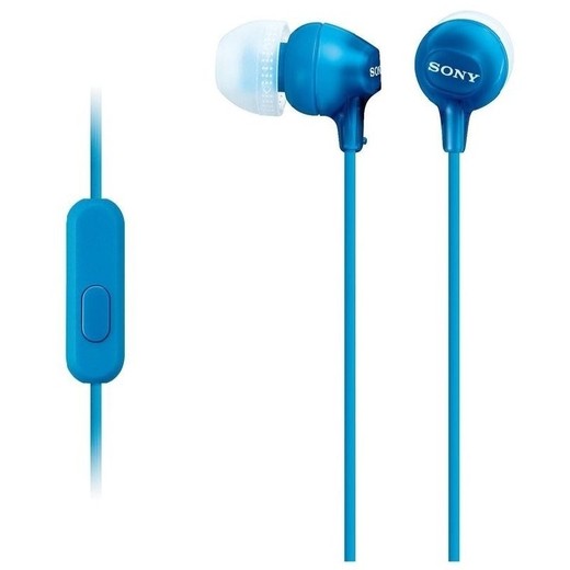 Auricular Sony in-ear con Microfono Azul