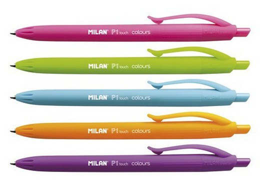 Stylo bille Milan p1 touch couleurs