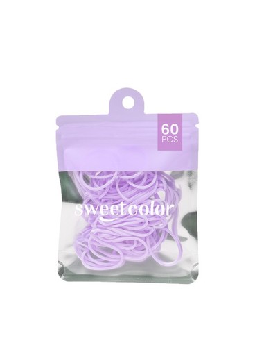 Bolsa con 60 gomas elásticas Sweetcolor