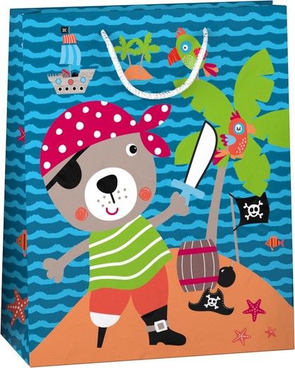 Bolsa Papel de Regalo XL Kids Piratas