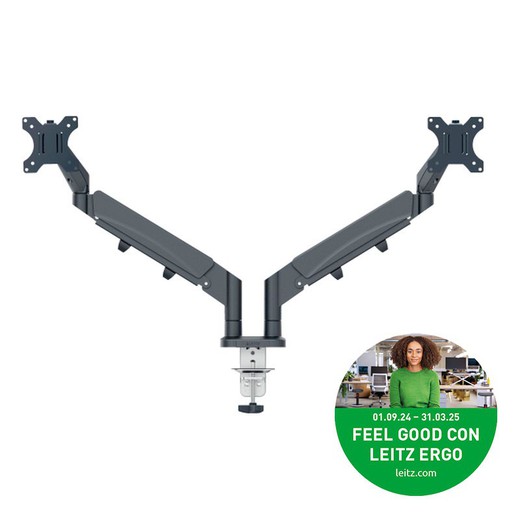 Brazo para dos monitores Leitz Ergo Space Saving