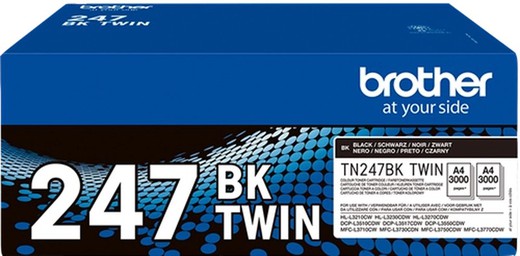 BROTHER TN247BKTWIN Negro