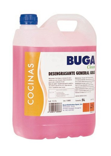 Buga clean desengrasante general. 5 litros