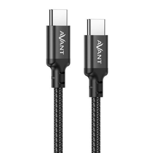 Cable Connect tipo C a tipo C  trenzado 1M 3A - Force Edition