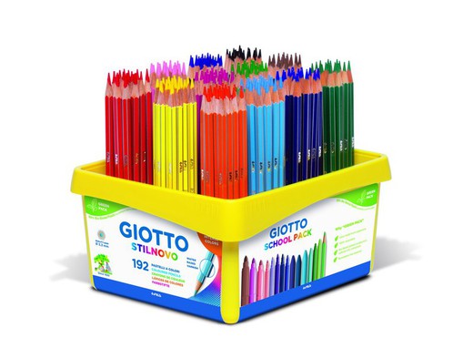 Caja 192 lápices colores giotto stilnovo