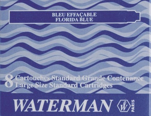 Caja 6 cartuchos tinta waterman para plumas
