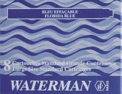 Caja 8 cartuchos de tinta para pluma waterman
