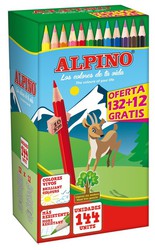 Caja con 144 lápices de colores alpino