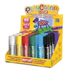 Témpera sólida Playcolor Fluo One 6 colores – Jugando con Nuria