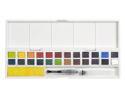 Caixa de 24 pastilhas de tintas Derwent Inktense