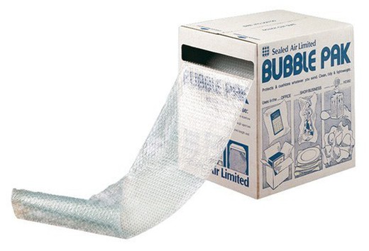 Caja dispensadora de plástico de burbujas