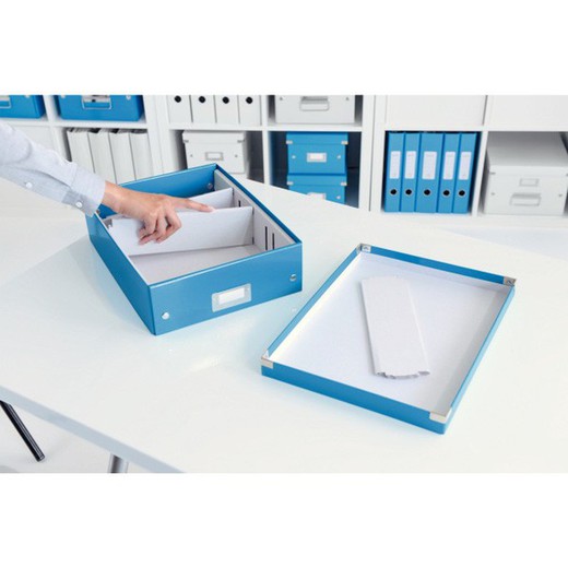 Caja de almacenaje mediana DIN-A4 Click & Store WOW de Leitz - 281 x 200 x  370
