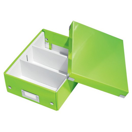 Caja de almacenaje mediana DIN-A4 Click & Store WOW de Leitz – 281 x 200 x  370 – TODOFICINA