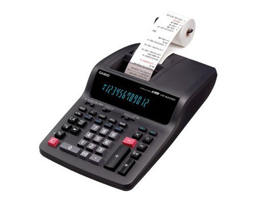 calculadora com impressora casio hr-620 tec