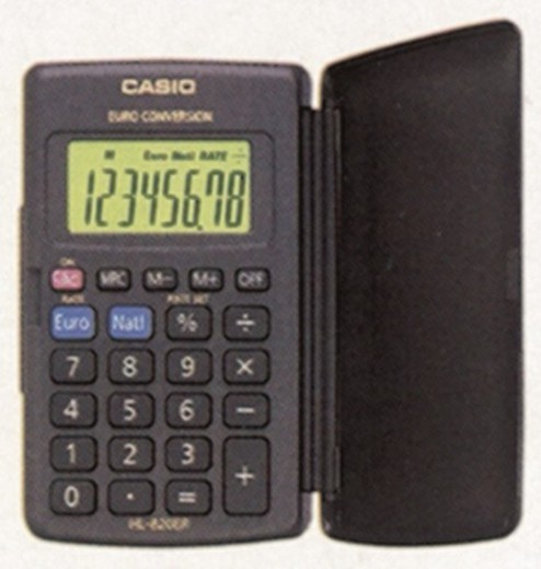 calculatrice de poche casio hl-820er
