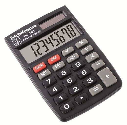 calculadora de bolso erichkrause 8 dígitos
