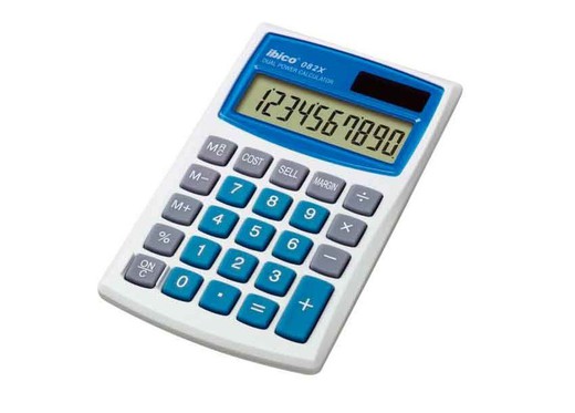 Calculadora de bolso ibico 082x, 10 dígitos