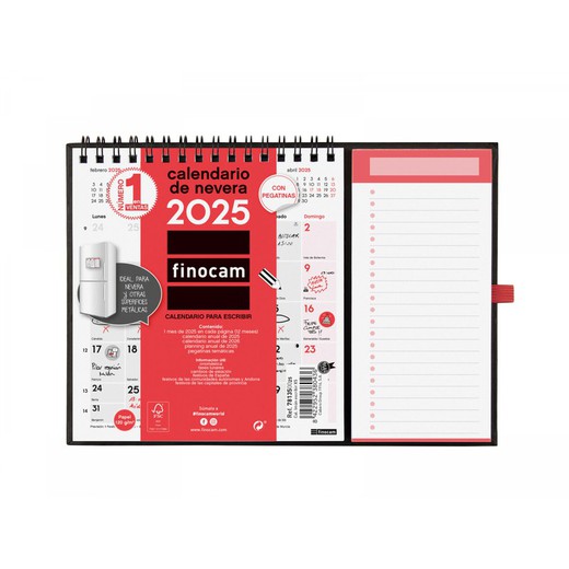 Calendario con iman Xs 2025