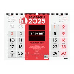 Calendario de pared Números grandes L 2025